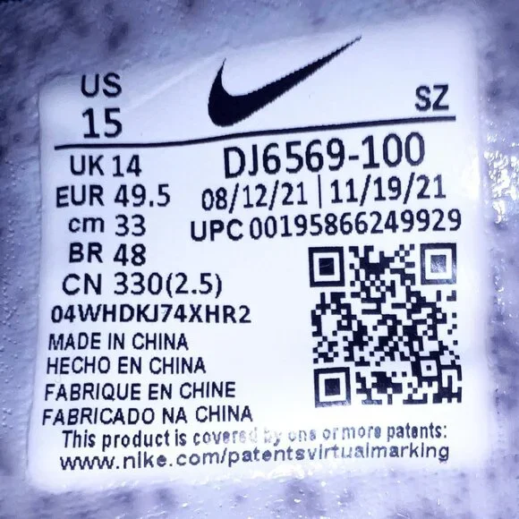 Men's Nike Air Zoom Infinity Tour 2 White Golf Shoes Comfort DJ6569-100 Size 15 - Picture 13 of 13